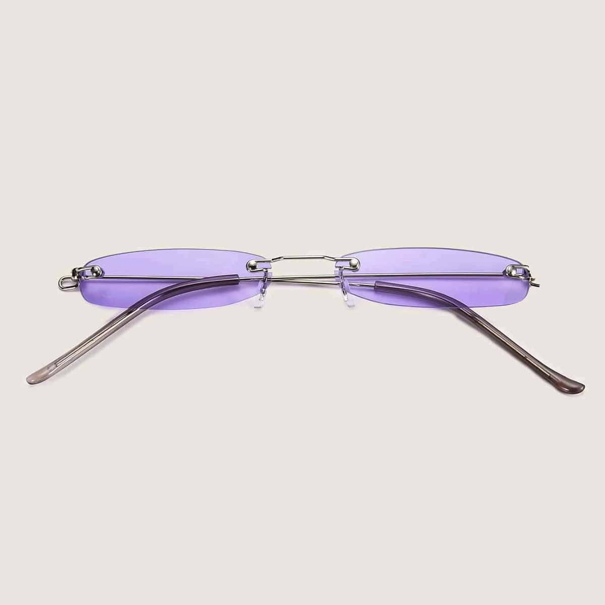 

Metal Frame Rimless Sunglasses