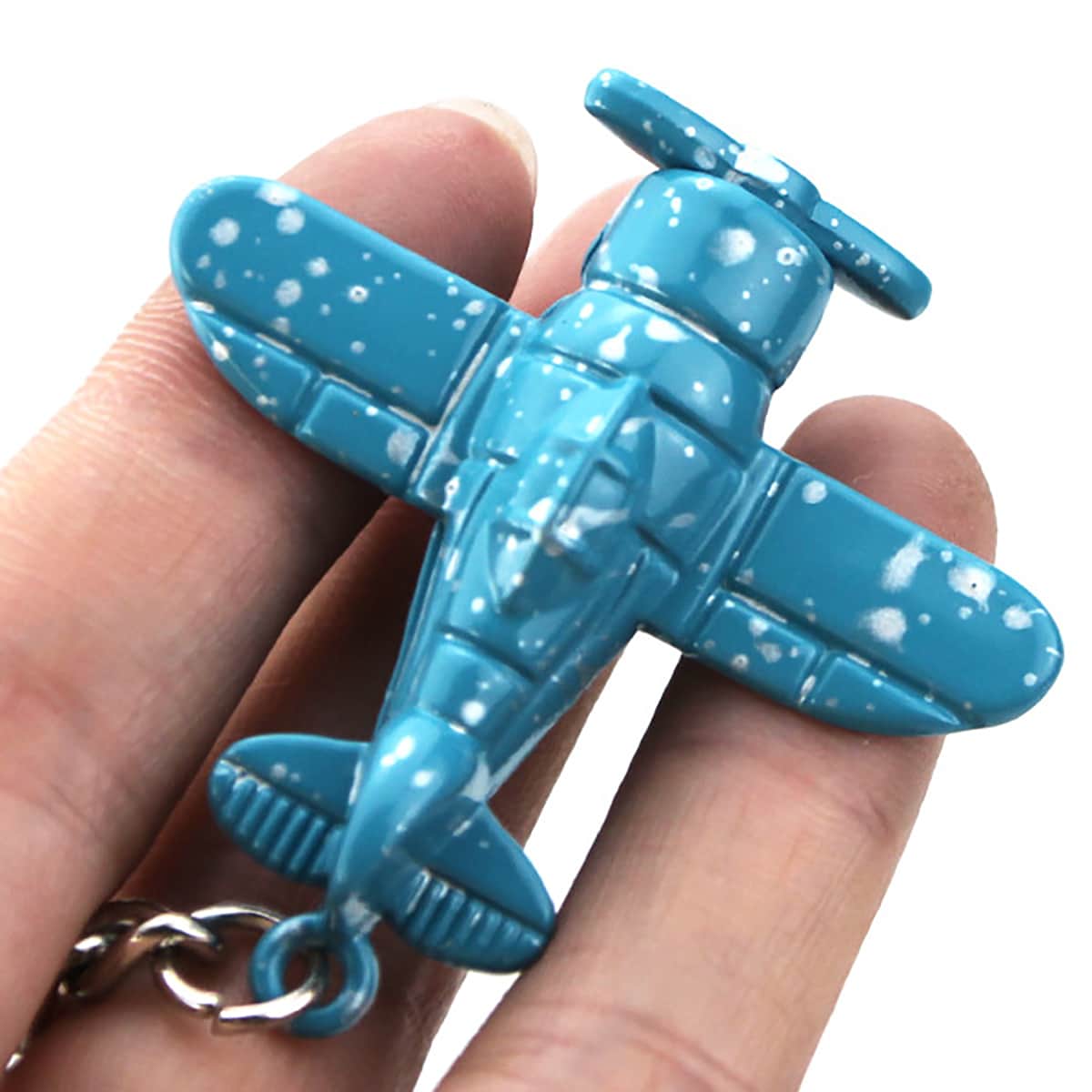 

1pc Random Color Airplane Keychain, Multicolor