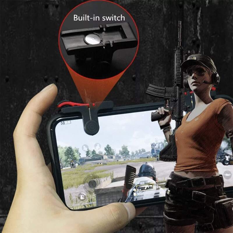 

2pcs Phone Game Shooter Controller, Black