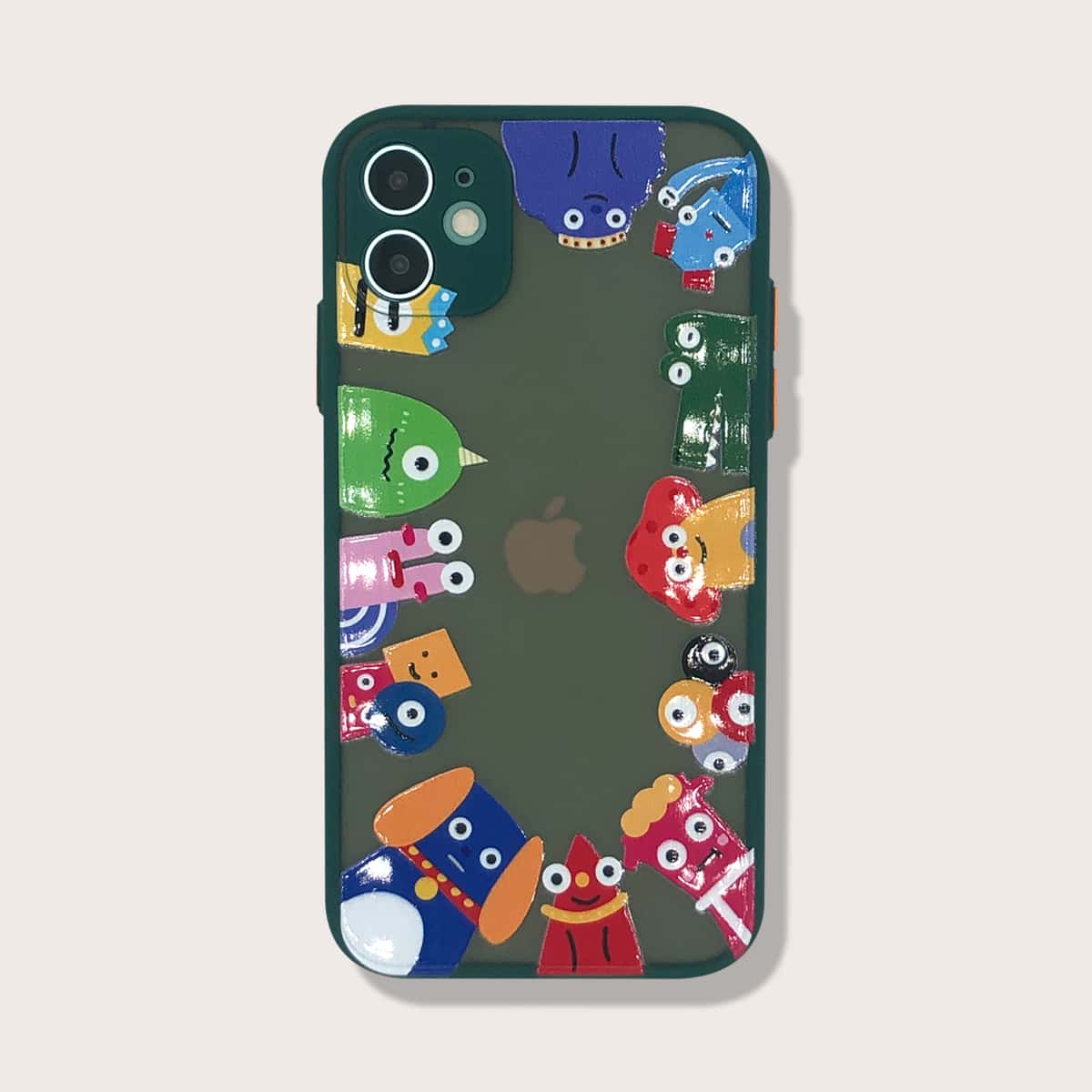 

Cartoon iPhone Case, Dark green