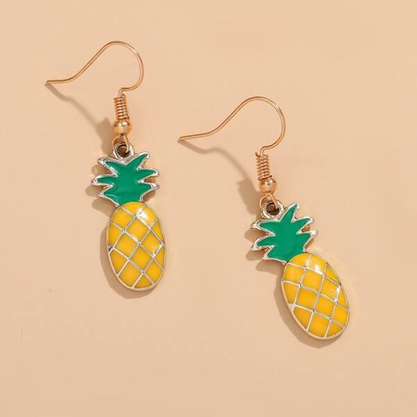 

Pineapple Drop Earrings, Multicolor