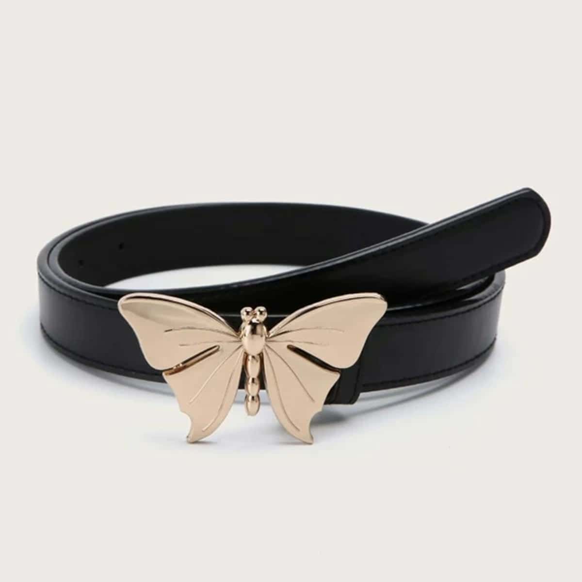 

Butterfly Buckle Belt, Black