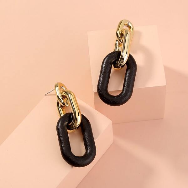 

Chain Drop Earrings, Multicolor
