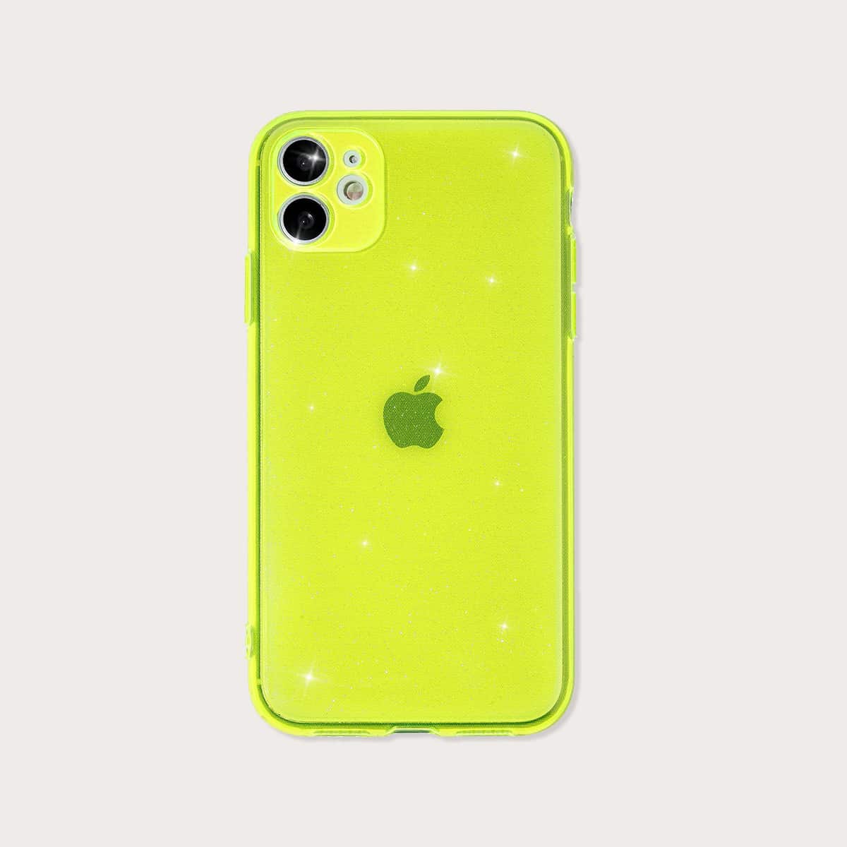 

Neon Glitter iPhone Case, Green neon