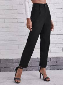 SHEIN Clasi High Waist Slant Pocket Tailored Pants