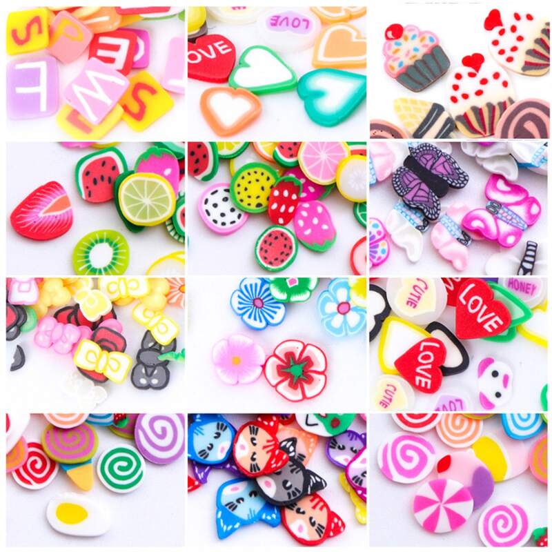 

1box Fruit Nail Art Decoration, Multicolor