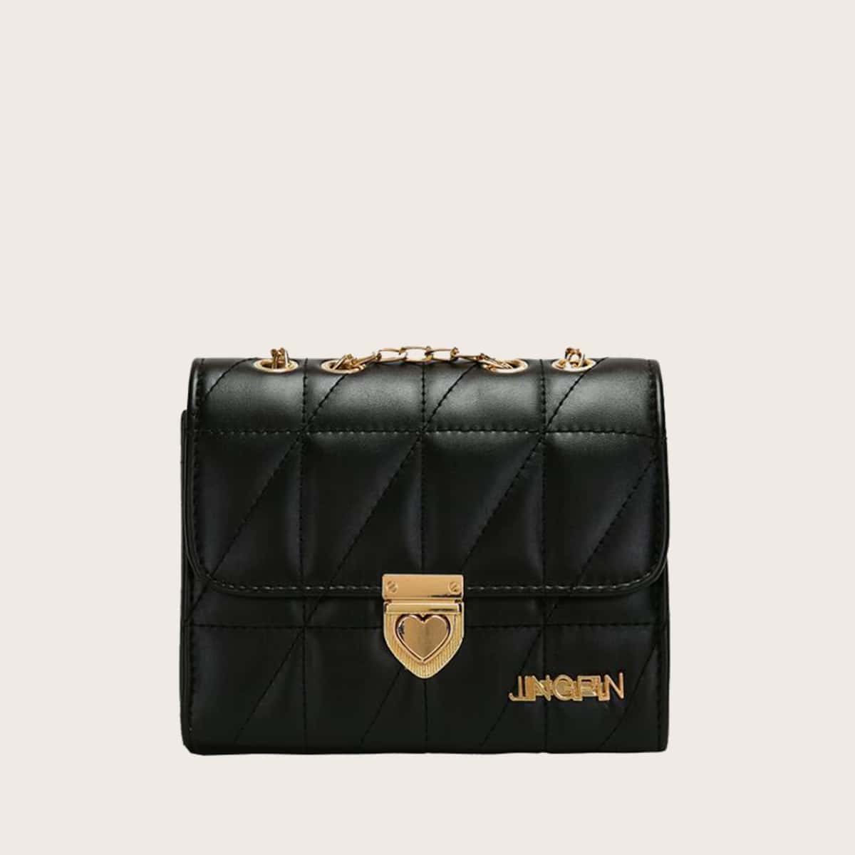 

Quilted Chain Bag, Black