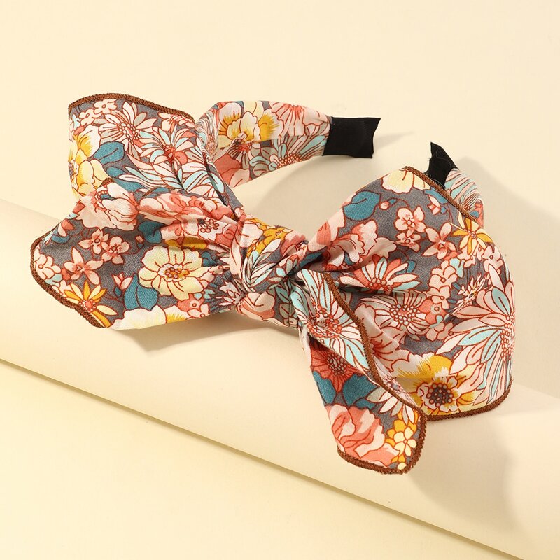 

Floral Bow Knot Headband, Multicolor