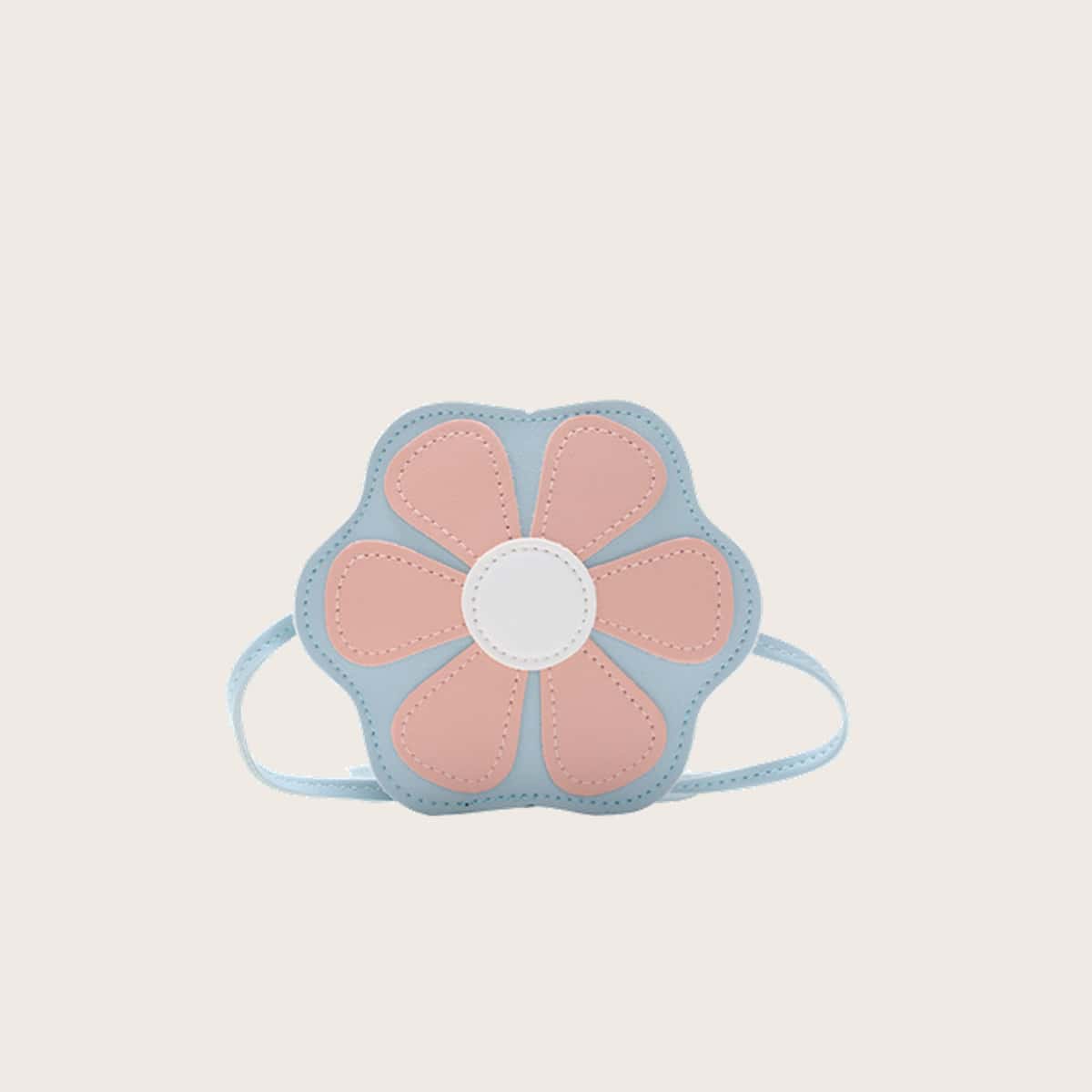 

Flower Shaped Crossbody Bag, Blue