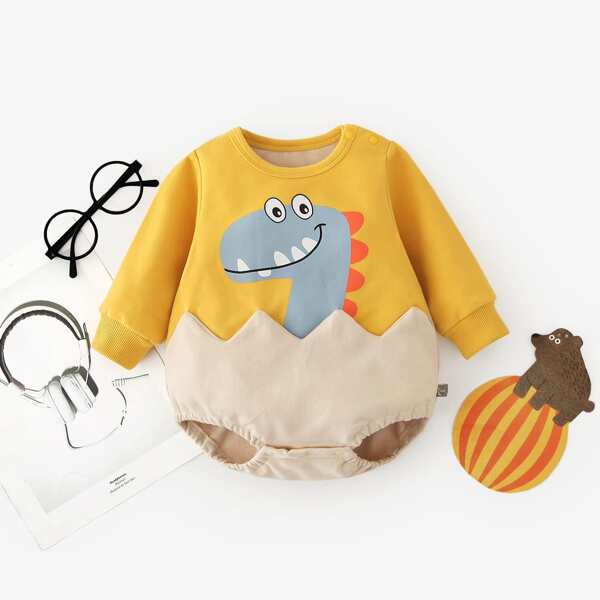 

Baby Boy Cartoon Graphic Bodysuit, Multicolor
