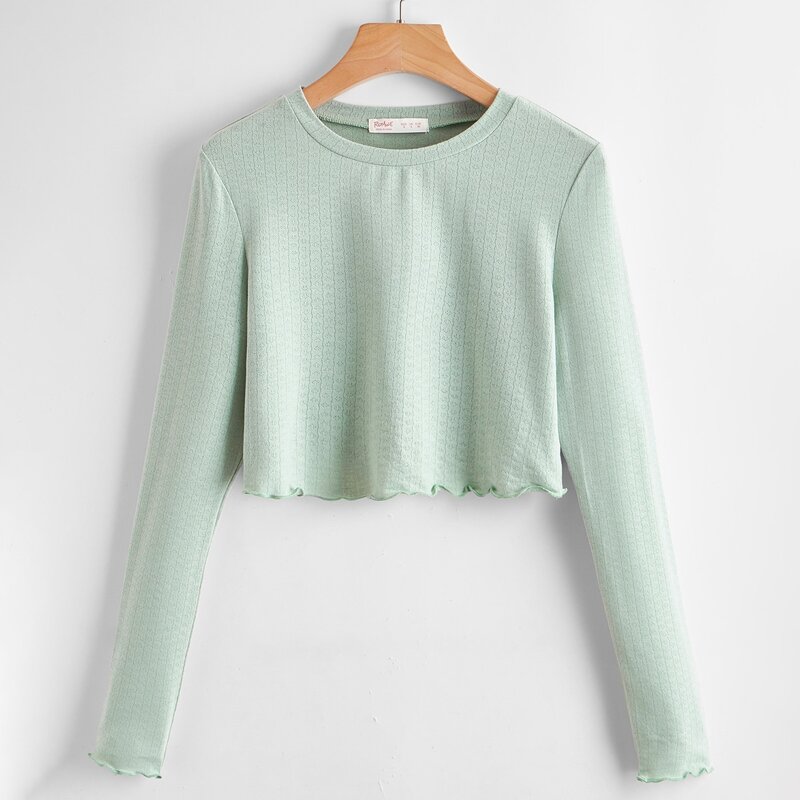

Lettuce Edge Solid Tee, Mint green