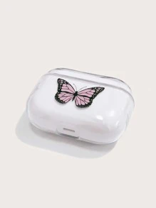 Butterfly Print Airpods Pro Case - Clear - View 2
