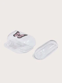 Butterfly Print Airpods Pro Case - Clear - View 4
