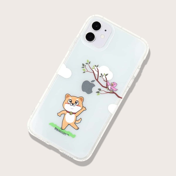 

Cartoon Dog Clear iPhone Case