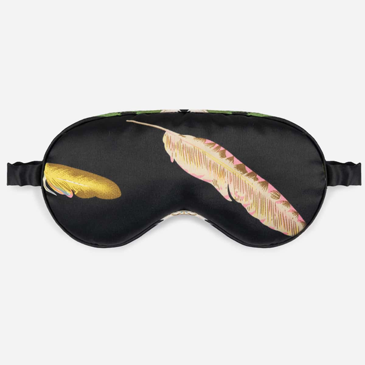 

1pc Leaf Satin Eye Cover, Black
