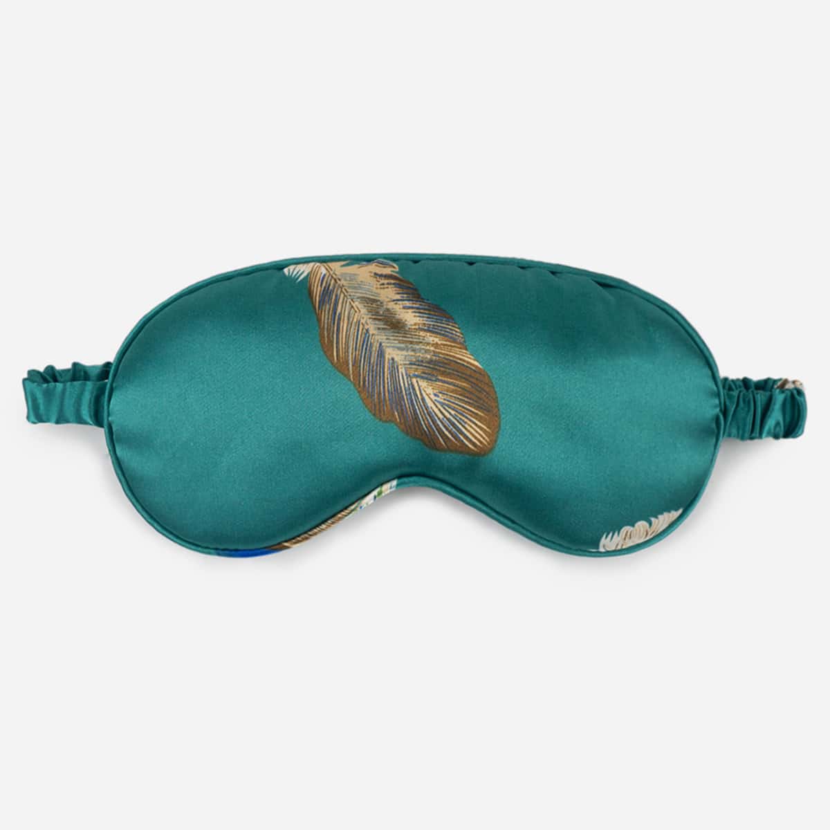 

1pc Leaf Satin Eye Cover, Green