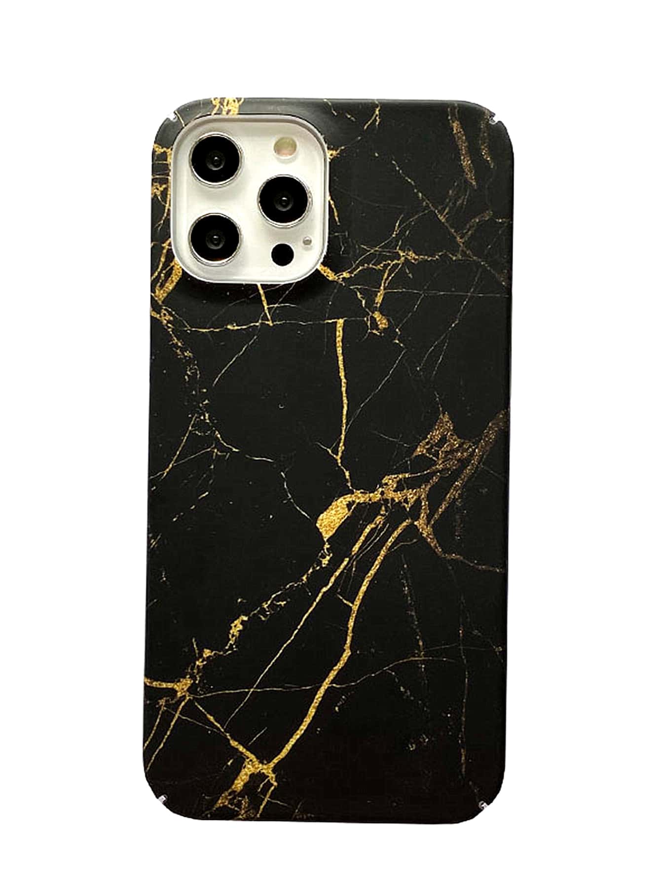 Funda compatible con iphone con patrón de mármol - Negro - Ver 1