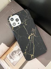 Funda compatible con iphone con patrón de mármol - Negro - Ver 3