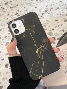 Funda compatible con iphone con patrón de mármol - Negro - Ver 4