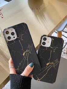 Funda compatible con iphone con patrón de mármol - Negro - Ver 5