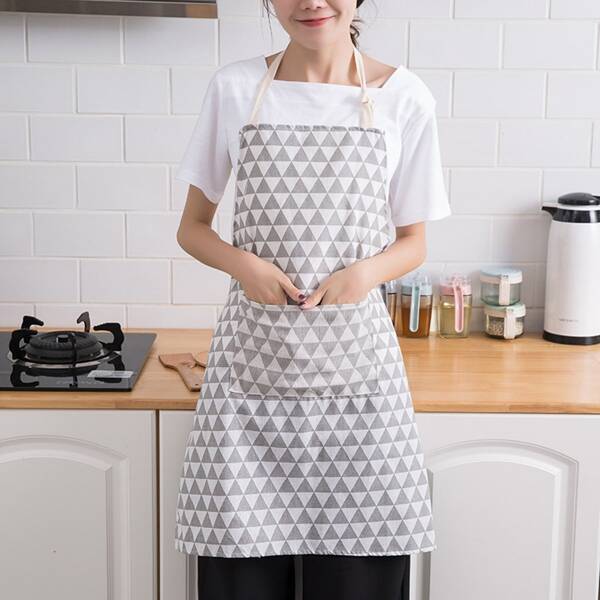 

Geometric Pattern Apron, Multicolor