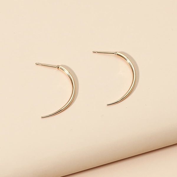 

Solid Stud Earrings, Gold