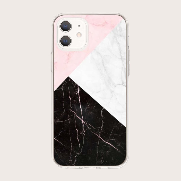 

Geometric Marble Pattern iPhone Case, Multicolor
