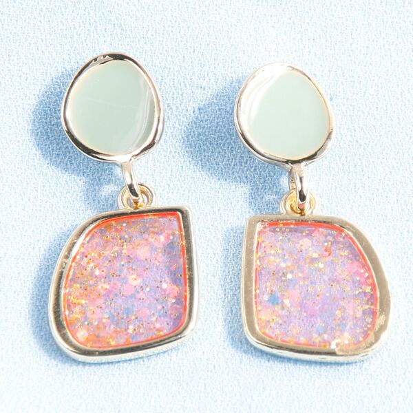 

Irregular Geo Earrings, Multicolor