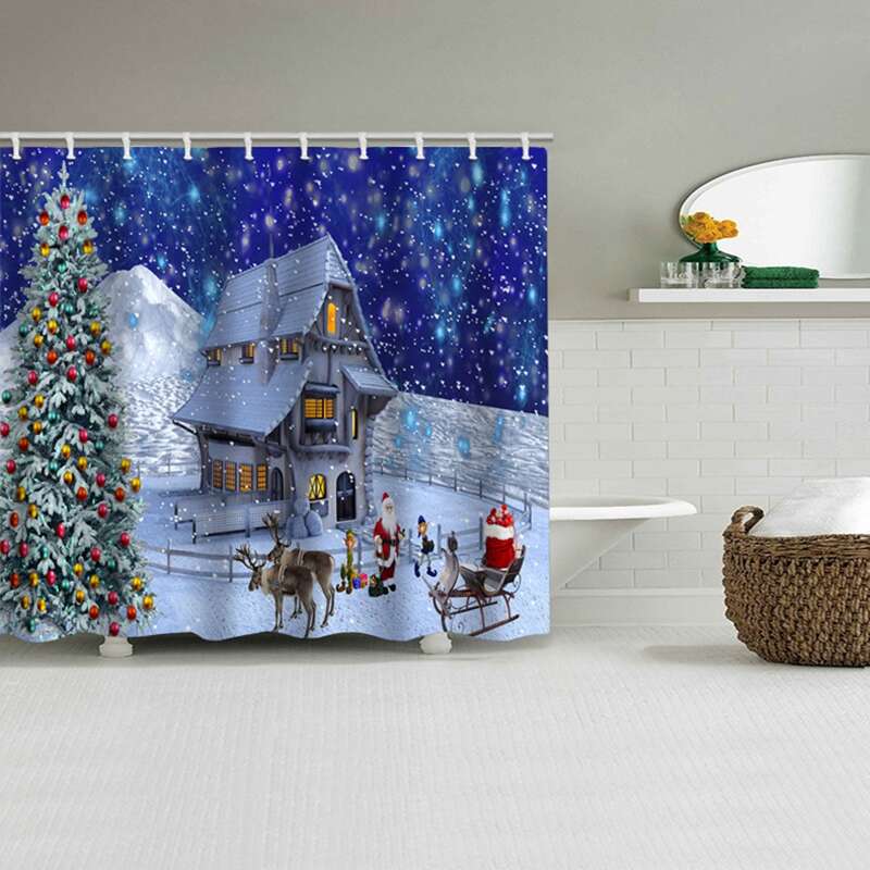 

Christmas Pattern Shower Curtain, Multicolor
