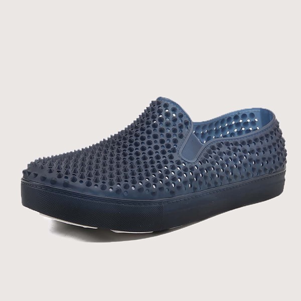 

Men Hollow Out Slip On Sandals, Blue