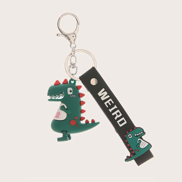 

Cartoon Dinosaur Decor Bag Charm, Dark green