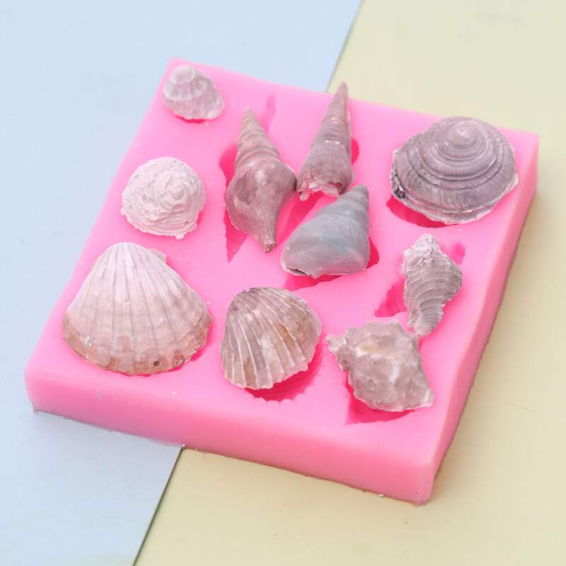 

1pc Shell Shaped Chocolate Mold, Pink