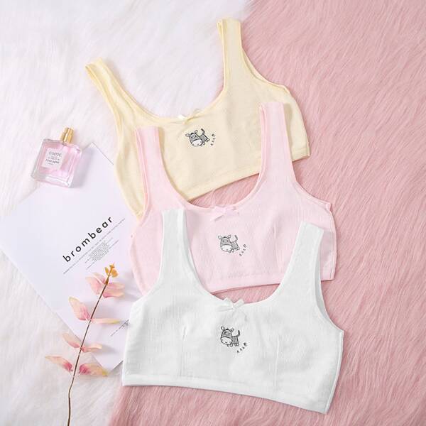 

Девушки 3 в группу мультфильм узор нижнее белье без стального кольца, Многоцветный