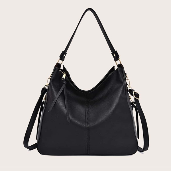 

Large Capacity Shoulder Bag, Black