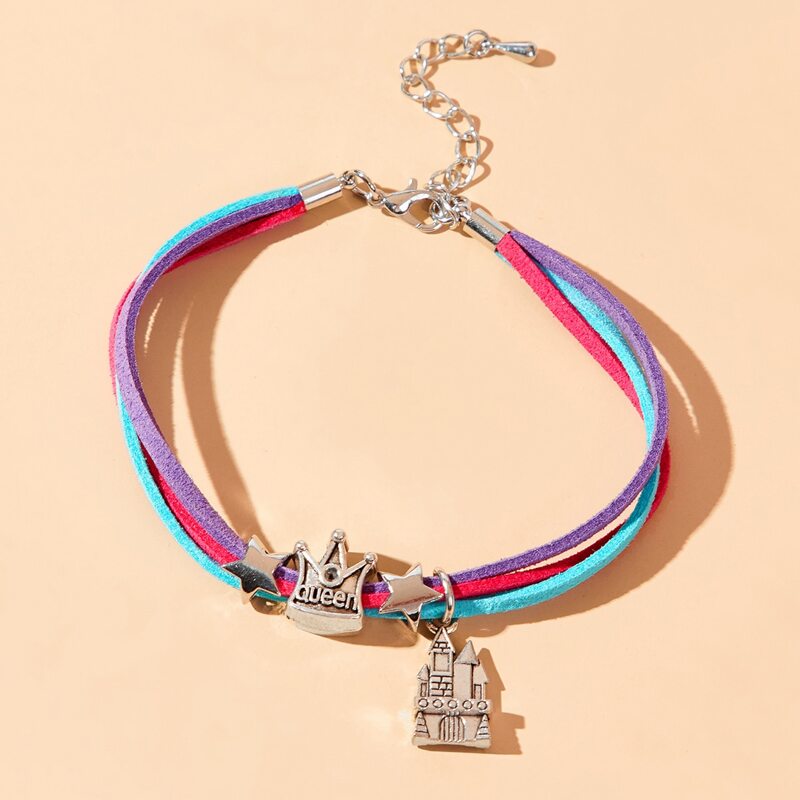 

Castle Decor String Bracelet, Multicolor