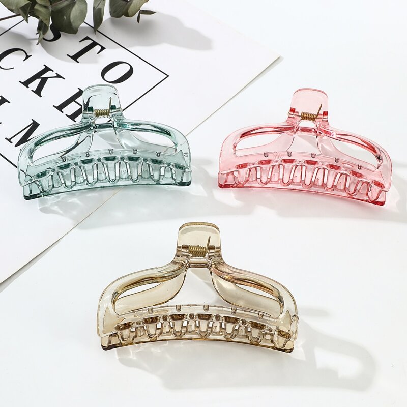 

1pc Random Clear Hair Claw, Multicolor