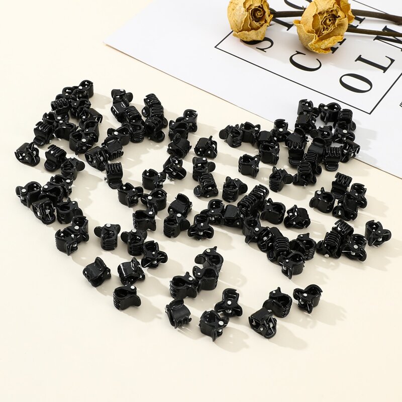 

50pcs Mini Hair Claw, Black