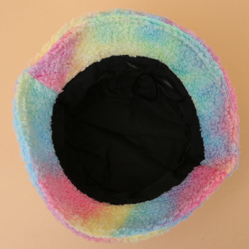 

Colorblock Teddy Bucket Hat, Multicolor