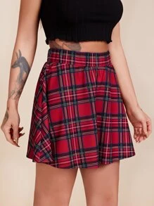 SHEIN EZwear Váy kẻ sọc Sẵn sàng - Nhiều màu - Xem 4