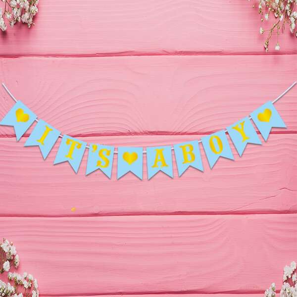 

1pc Party Decorative Pull Flag, Multicolor