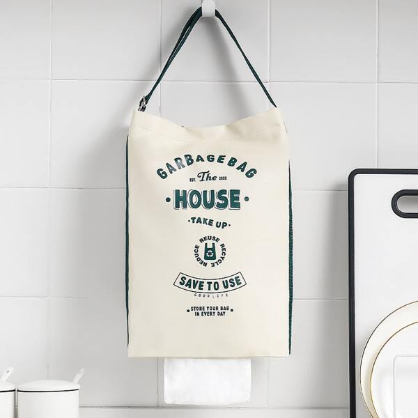 

1pc Hanging Garbage Bag Storage Bag, Multicolor