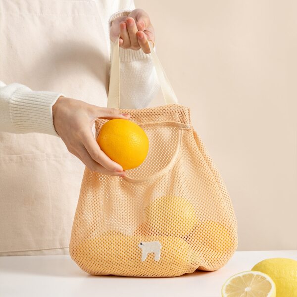 

Vegetable Storage Mesh Bag, Apricot