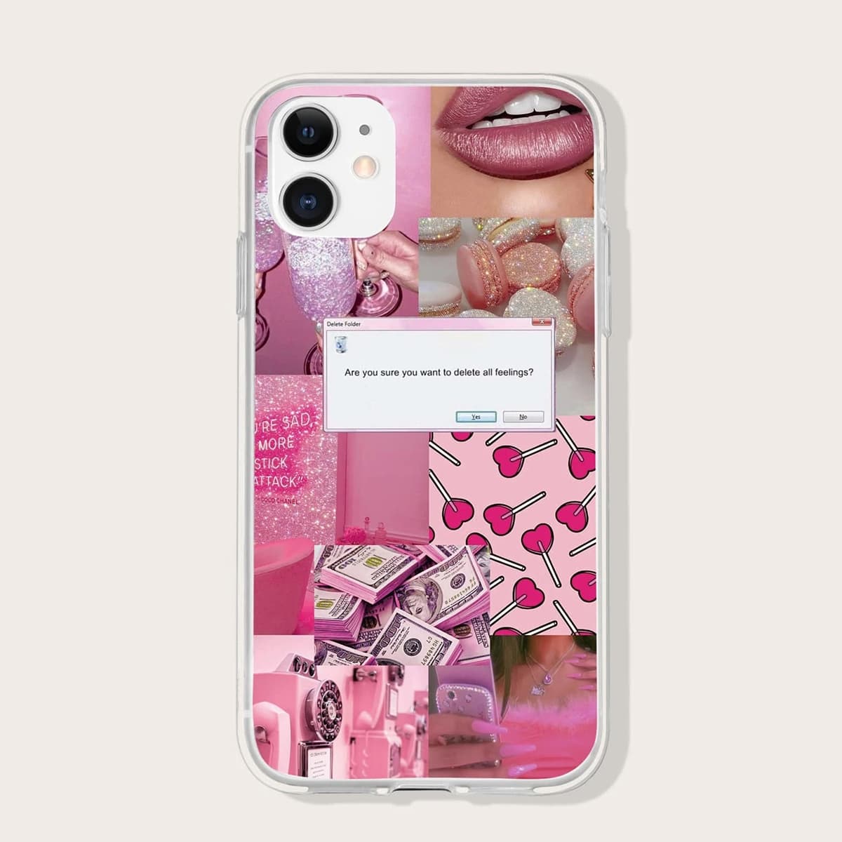 

Picture Collage iPhone Case, Pink