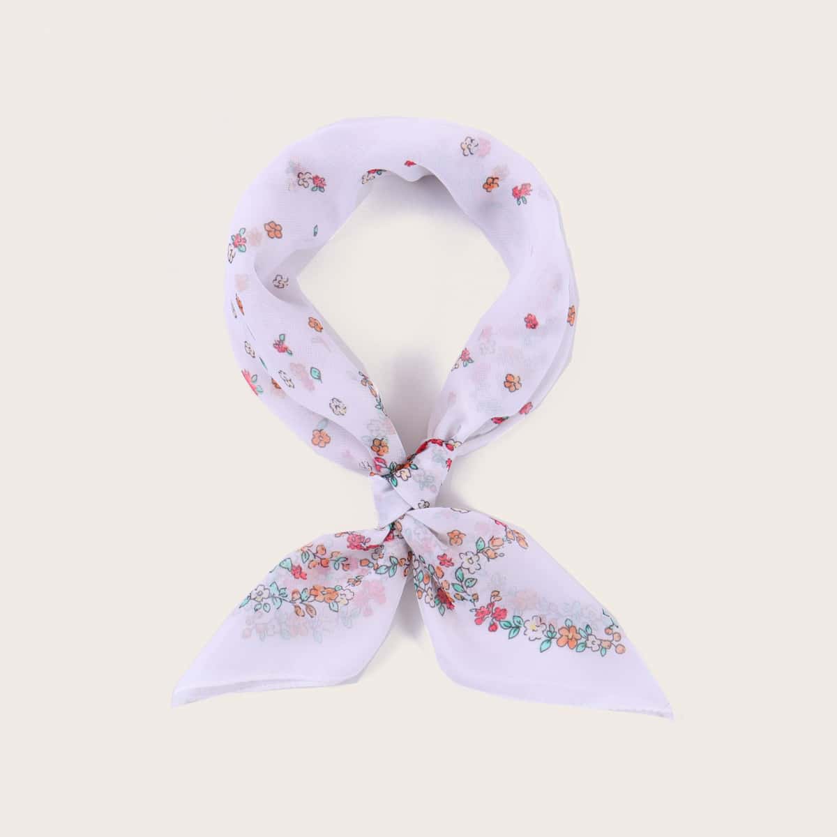 

Floral Heart Pattern Bandana, Multicolor