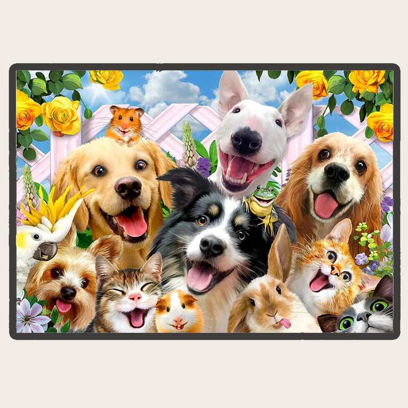 

Animal Print Diamond Painting Without Frame, Multicolor