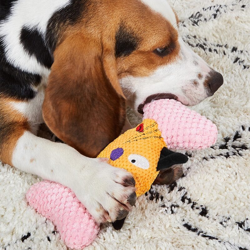 

Cartoon Shaped Dog Sound Toy, Yellow