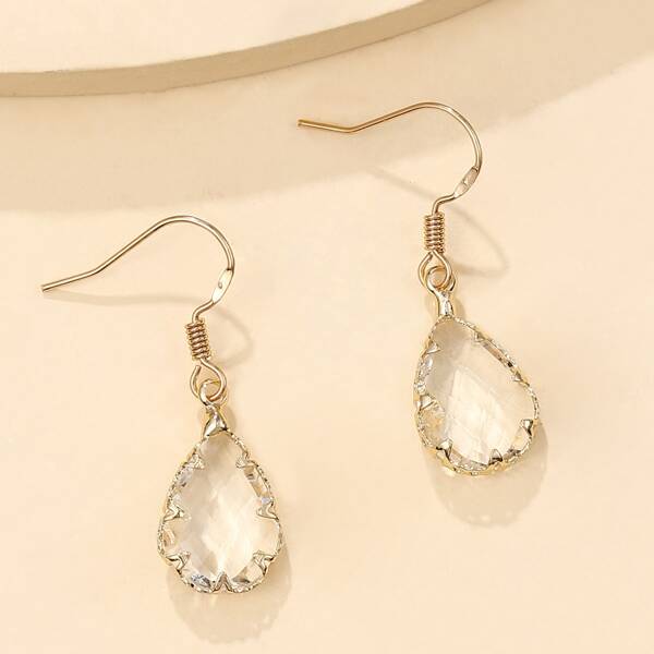 

Water-drop Earrings, Clear