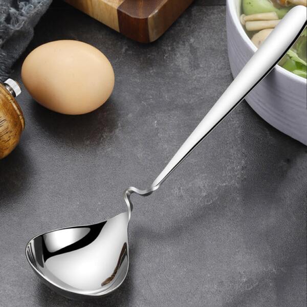

1pc Stainless Steel Soup Spoon, Silver