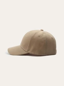 Plain Baseball Cap - Khaki - View 3