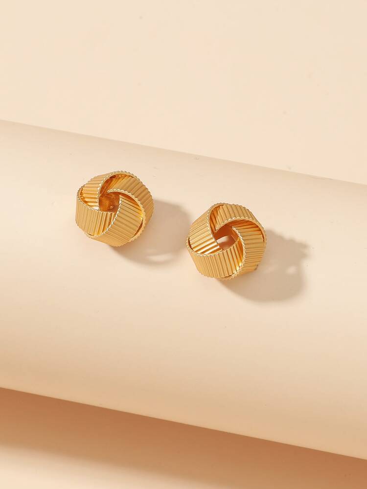 Creative Winding Stud Earrings
